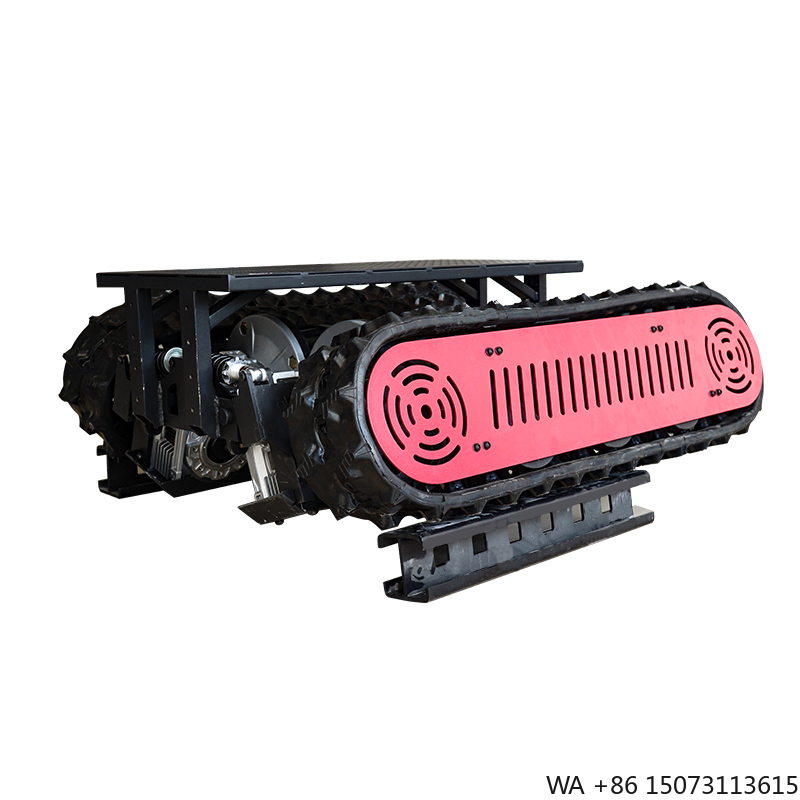 Robot Track - แชสซีหุ่นยนต์ม้วนเก็บสายเคเบิลใต้น้ำ IP68 พร้อมอุปกรณ์สำหรับหุ่นยนต์ตีนตะขาบสำหรับท่อขนาดใหญ่