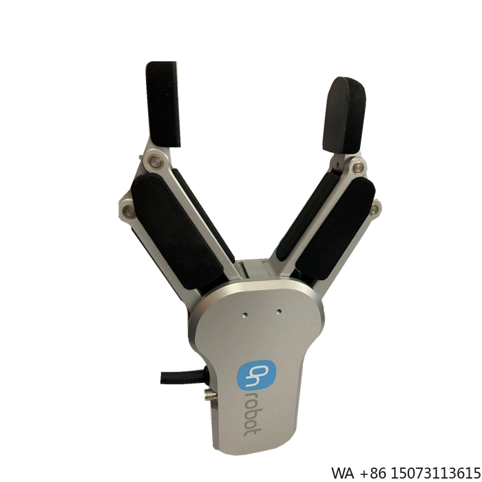 Robot Gripper - ตัวจับยึดแบบสองนิ้วที่ยืดหยุ่นได้ พร้อมช่วงการจับที่กว้างสำหรับชิ้นส่วนหลากหลายขนาดและรูปทรง ใช้งานร่วมกับหุ่นยนต์ UR หรือ AUBO