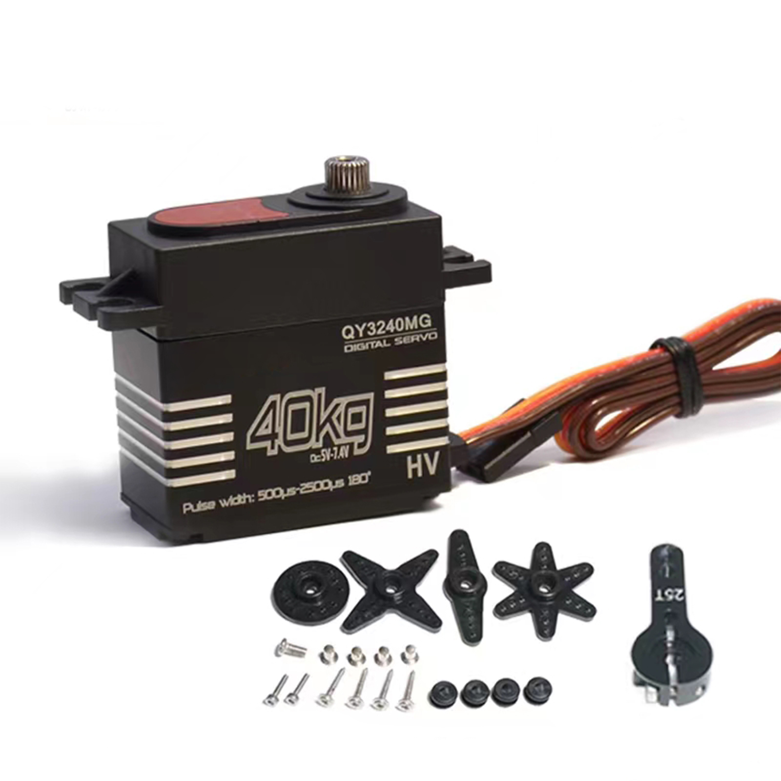 Robot Car Kit - เซอร์โวดิจิตอล 40 กก. กันน้ำ แรงบิดสูง เกียร์โลหะ