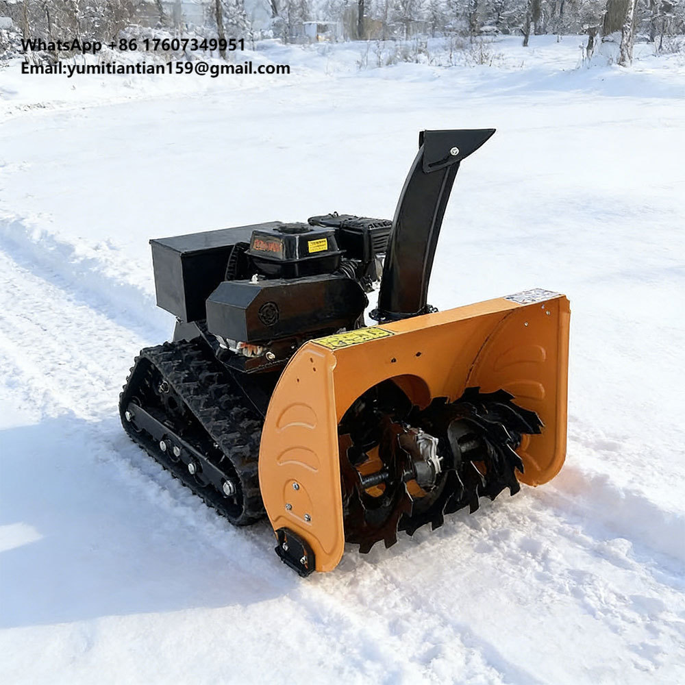 Robot Track - เครื่องเป่าหิมะแบบขับเคลื่อนด้วยตัวเอง ควบคุมระยะไกล ไร้สาย แบบไร้แปรงถ่าน กำลังสูง หุ่นยนต์อัตโนมัติ