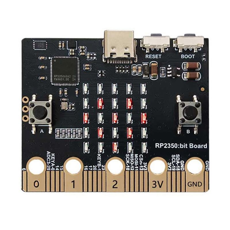 Microbit - QWE-สำหรับราสเบอร์รี่ Pi Pico 2 RP2350 บิตบอร์ดพัฒนาโปรแกรม