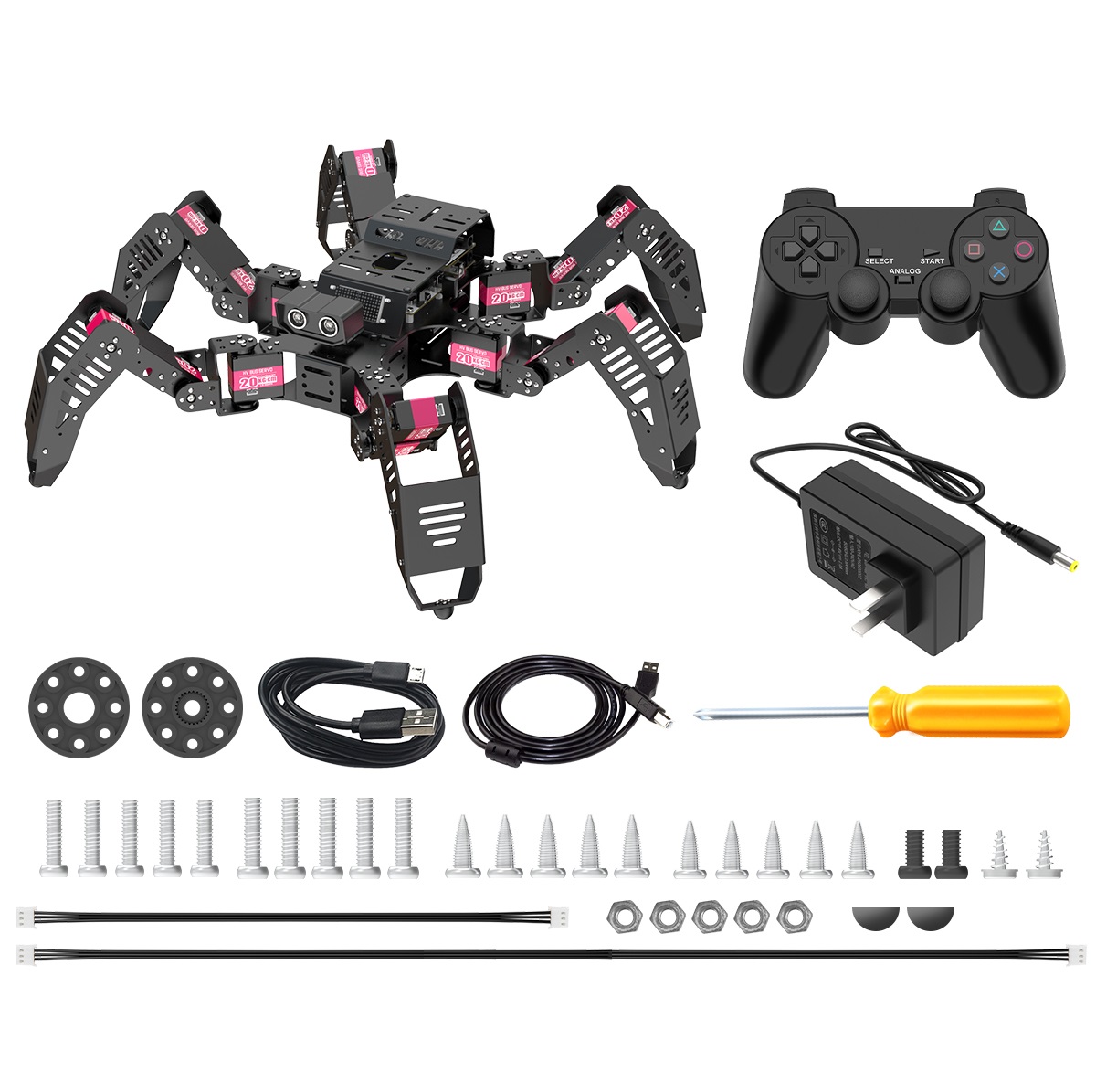 Robot Kit - หุ่นยนต์แมงมุม Hiwonder Spiderbot แบบตั้งโปรแกรมได้ ควบคุมระยะไกล หุ่นยนต์แมงมุมหกขา