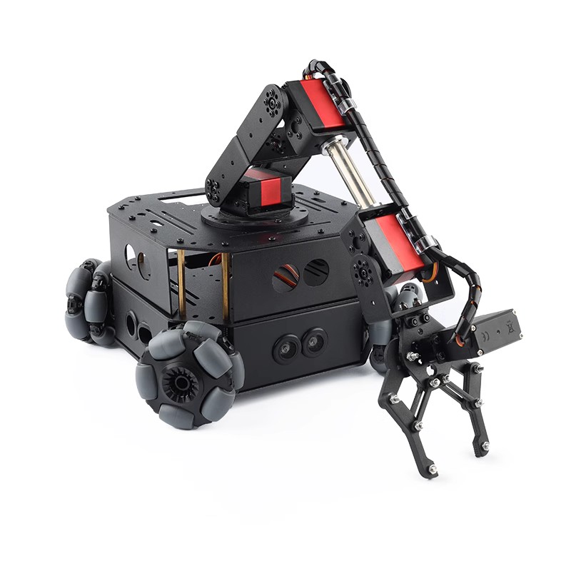 Omni Wheel - หุ่นยนต์ล้อรถยนต์4WD OMNI โปรแกรม RC แบบไร้สายสำหรับการหลีกเลี่ยงสิ่งกีดขวาง Arduino