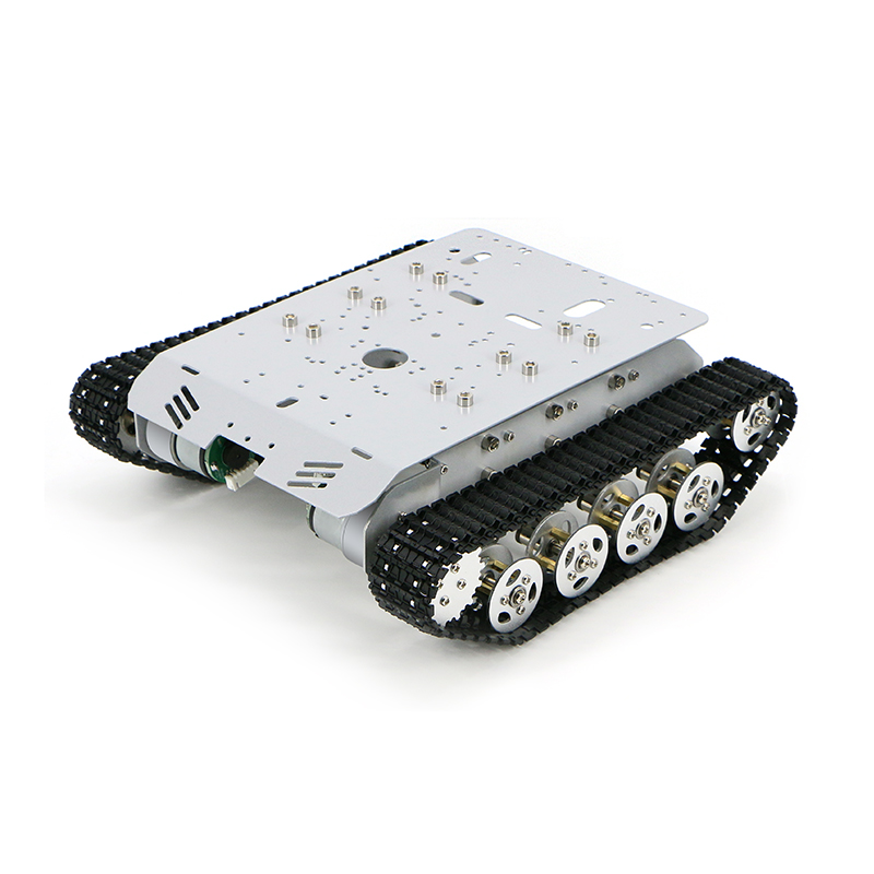 Tracked Robot Chassis - แชสซีรถถังรุ่น R3, รถแท่นเลื่อนไฟฟ้าอัจฉริยะ, แชสซีหุ่นยนต์อัจฉริยะพร้อมมอเตอร์ + ตัวเข้ารหัส