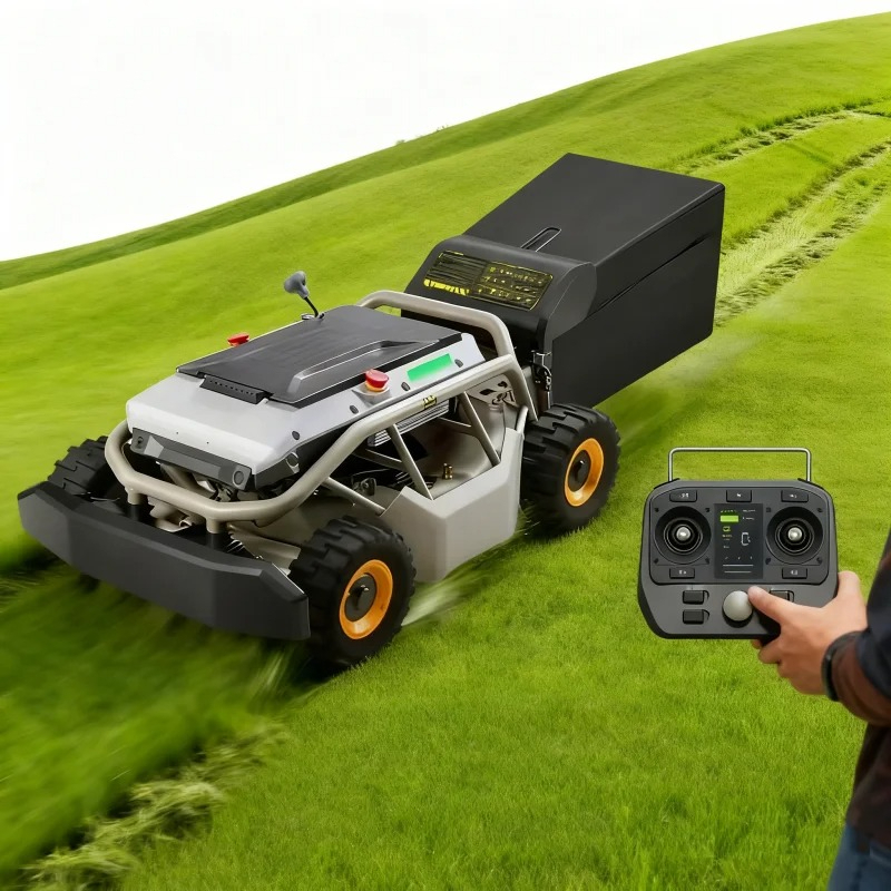 Robot Wheel - เครื่องตัดหญ้าแบบรีโมทคอนโทรลปรับแต่งได้ ขับเคลื่อน 4 ล้อ 75% 37