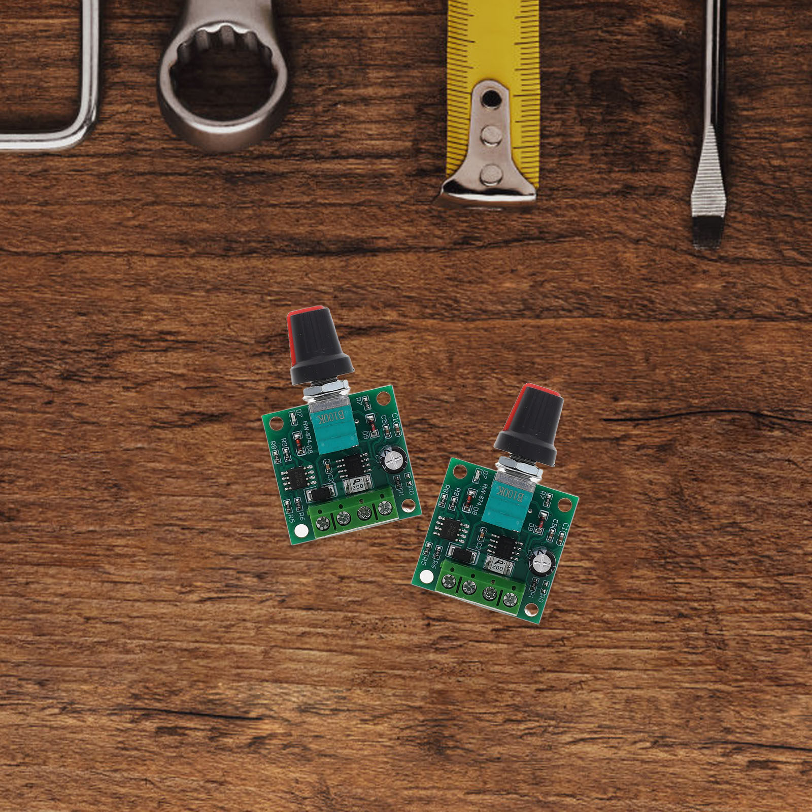 Dc Motor 12V - 5 ชิ้น ตัวควบคุมความเร็วมอเตอร์ดีซี ปรับแรงดันไฟฟ้าต่ำได้ ฟังก์ชั่นสวิตช์ควบคุม PWM