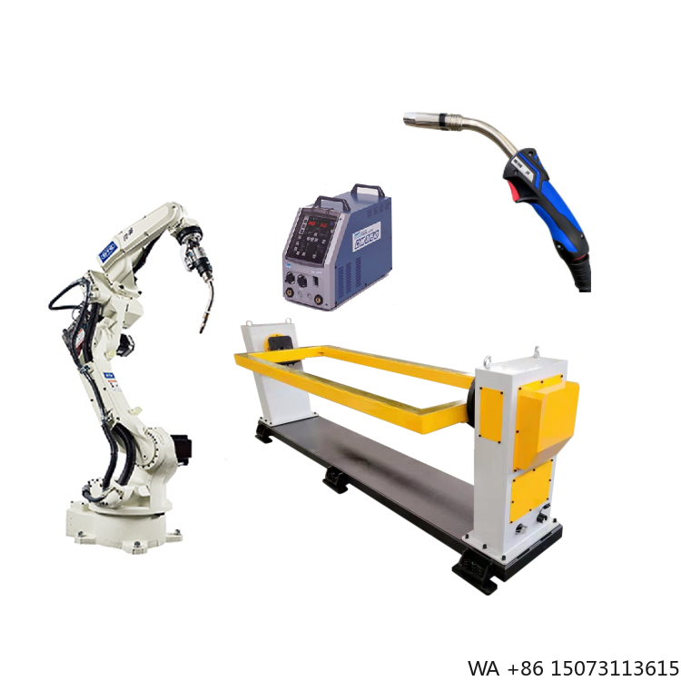 Robot Gripper - หุ่นยนต์เชื่อมแบบ 6 แกน พร้อมแท่นจัดตำแหน่งการเชื่อม หัวเชื่อม และแหล่งจ่ายไฟ