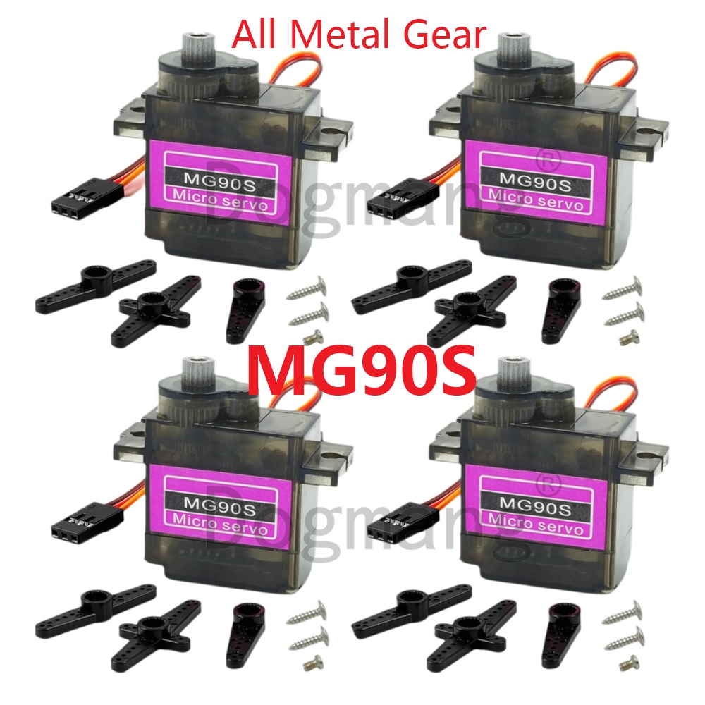Micro Servo - MG90S Servo 1/2/4/10/20/50 Pcs เกียร์โลหะทั้งหมด 9g