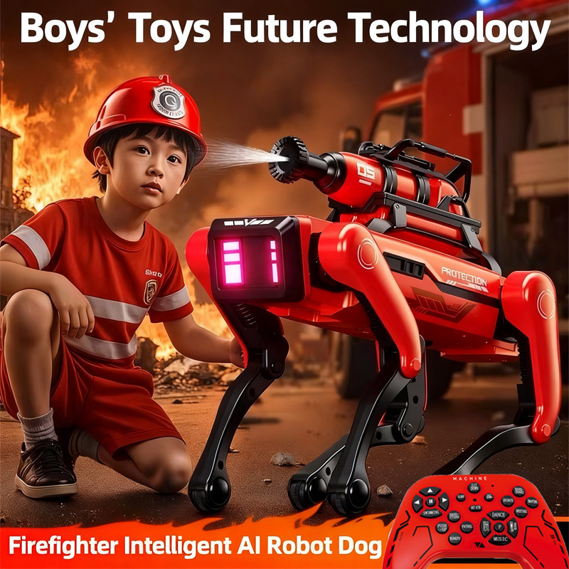 Robot Remote Control - หุ่นยนต์สุนัข AI หุ่นยนต์ดับเพลิงอัจฉริยะ หุ่นยนต์สัตว์เลี้ยงอิเล็กทรอนิกส์ AI โต้ตอบด้วยเสียง