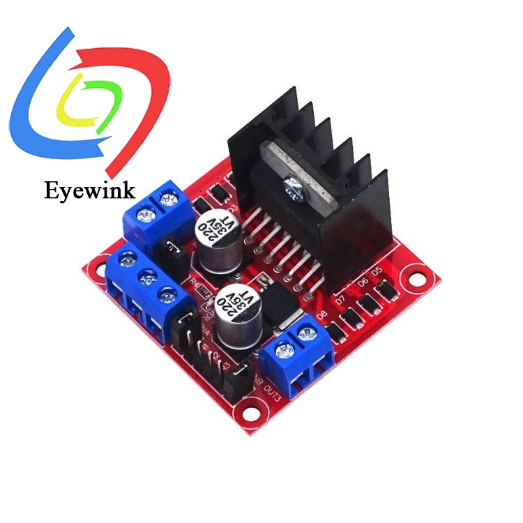 Motor Driver L298N - L298N บอร์ดควบคุมมอเตอร์สเต็ปเปอร์ โมดูลสะพาน H คู่ สำหรับรถสมาร์ท