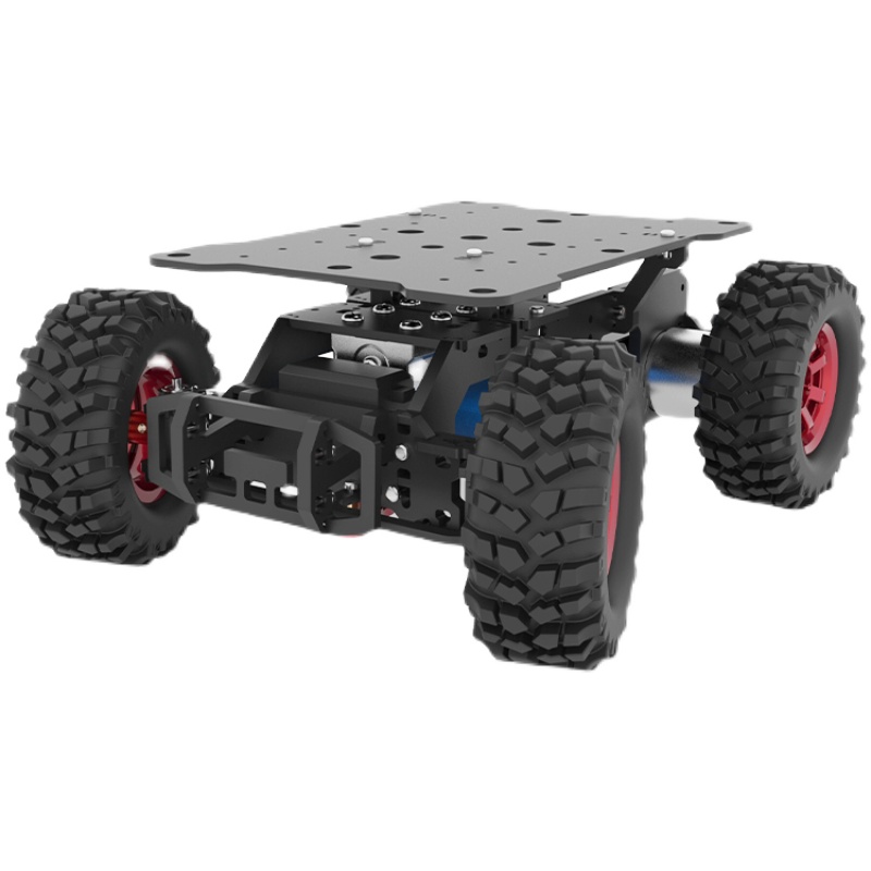 Tracked Robot Chassis - แชสซีอัคเคอร์แมน/รถอัจฉริยะ/ระบบพวงมาลัย/หุ่นยนต์/สามารถติดตั้งระบบ ROS/รถแข่งไฟฟ้า