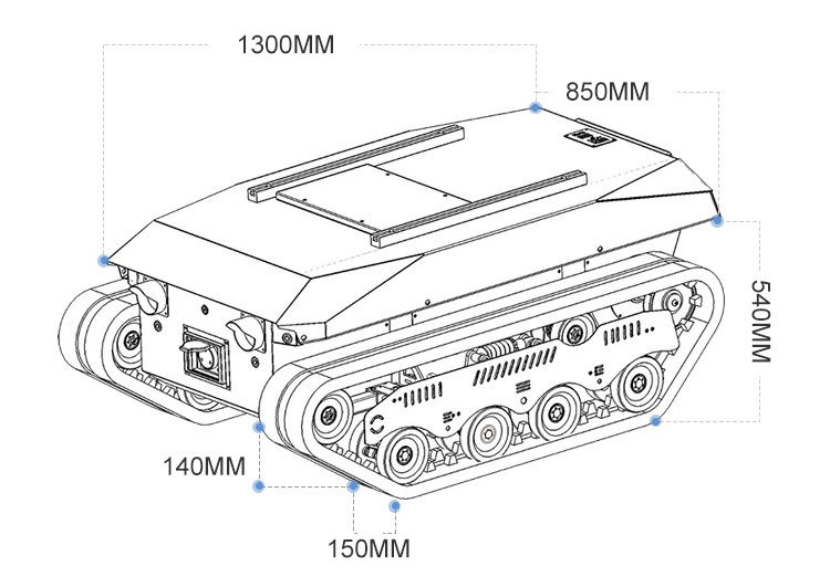 แชสซีรถบรรทุกดั๊มพ์แบบตีนตะขาบ - Robot Track บทวิจารณ์และราคา
