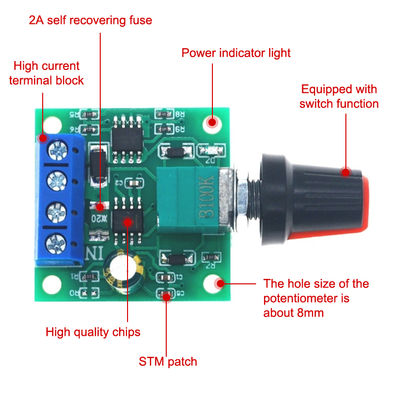 ตัวควบคุมความเร็วมอเตอร์ DC แบ - Dc Motor 12V บทวิจารณ์และราคา