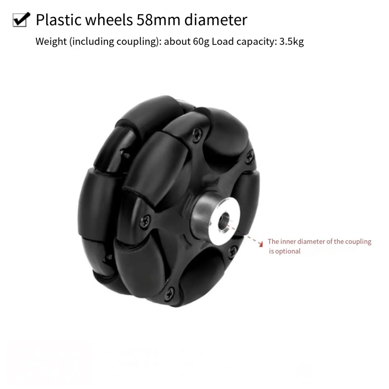 ล้ออเนกประสงค์โลหะสำหรับหุ่นยน - Omni Wheel บทวิจารณ์และราคา