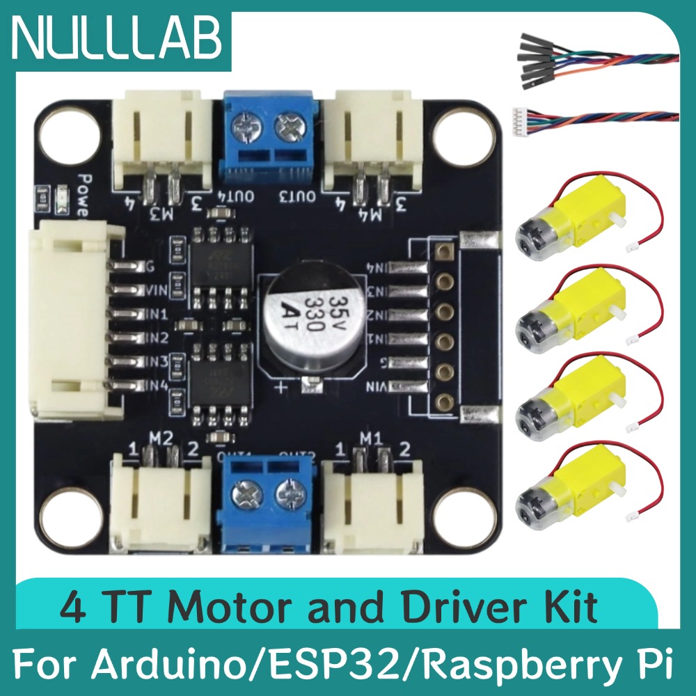ชุดมอเตอร์ 4 TT และชุดไดรเวอร์ - Motor Driver L298N บทวิจารณ์และราคา