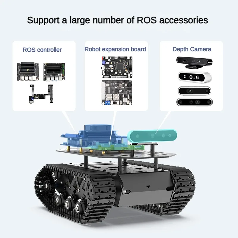 ชุดหุ่นยนต์รถถังโลหะทั้งหมด พร - Robot Car Kit บทวิจารณ์และราคา