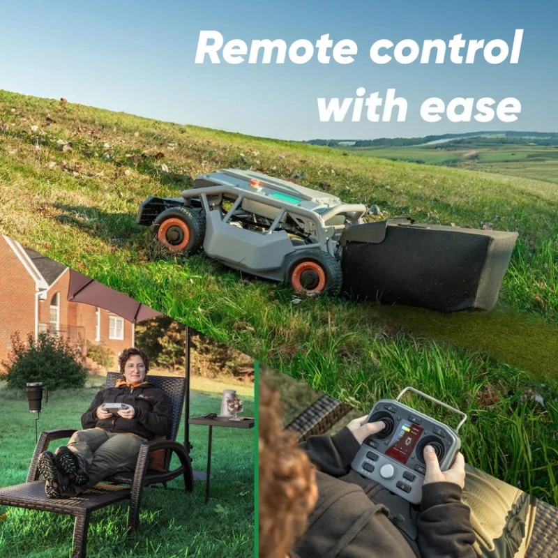 เครื่องตัดหญ้าแบบรีโมทคอนโทรลป - Robot Wheel บทวิจารณ์และราคา