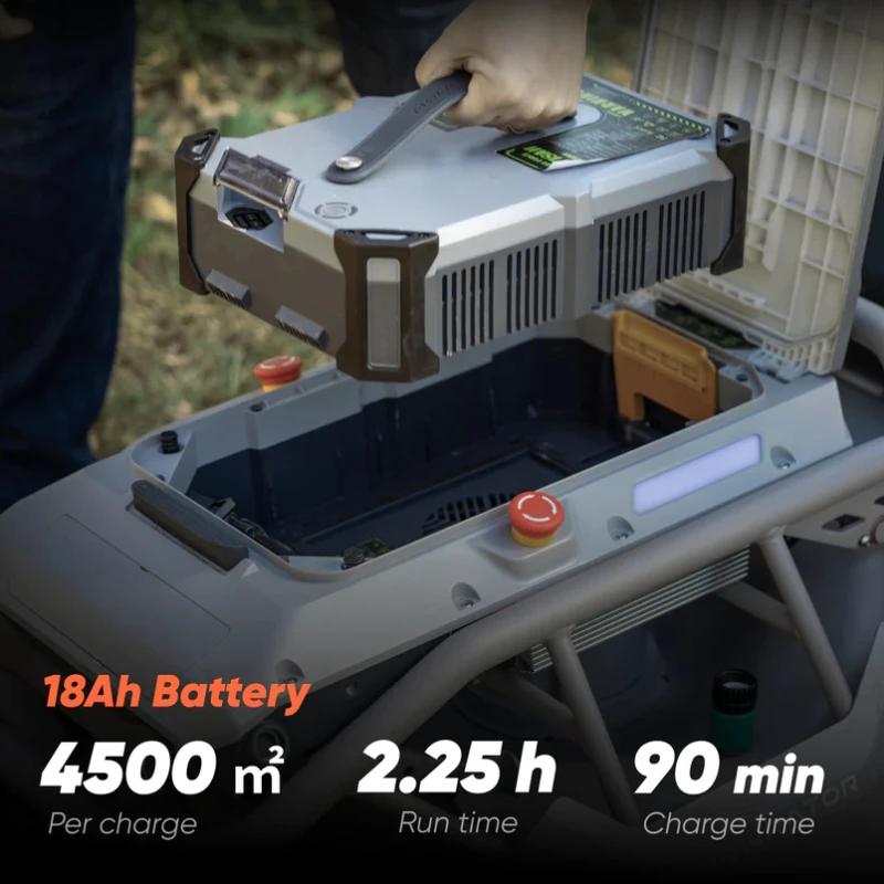 เครื่องตัดหญ้าแบบรีโมทคอนโทรลป - Robot Wheel บทวิจารณ์และราคา