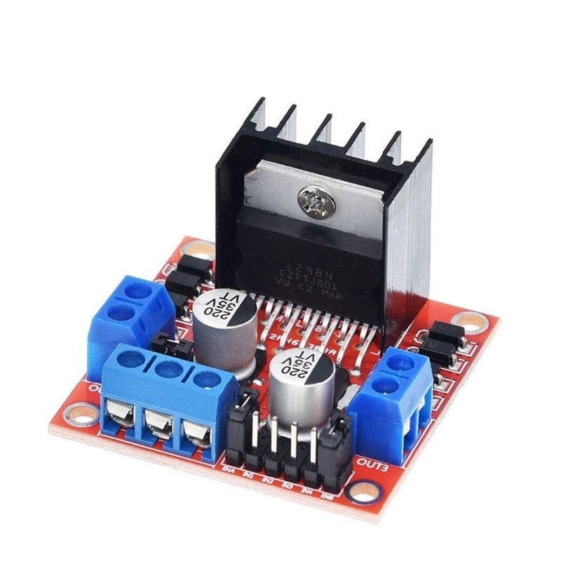 โมดูลบอร์ดควบคุมมอเตอร์ L298N  - Motor Driver L298N บทวิจารณ์และราคา