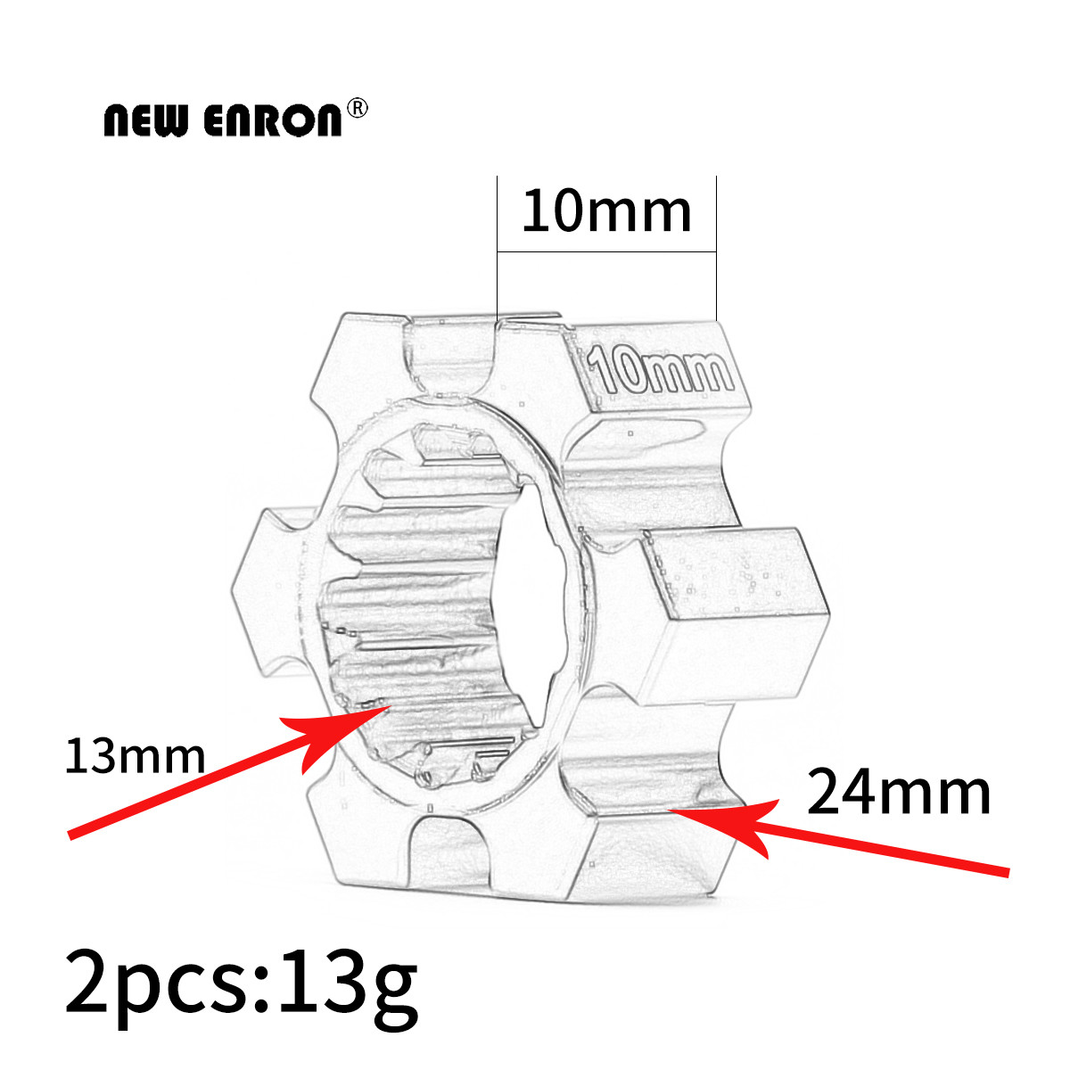 ใหม่ ENRON 2Pcs ล้ออลูมิเนียมฮ - Omni Wheel บทวิจารณ์และราคา