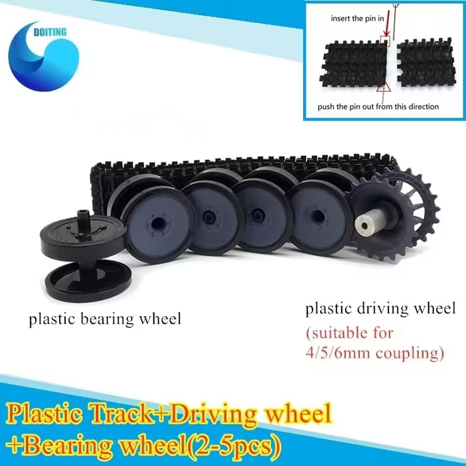 ล้อพลาสติก + พลาสติกชุดอุปกรณ์ - Tracked Robot Chassis บทวิจารณ์และราคา