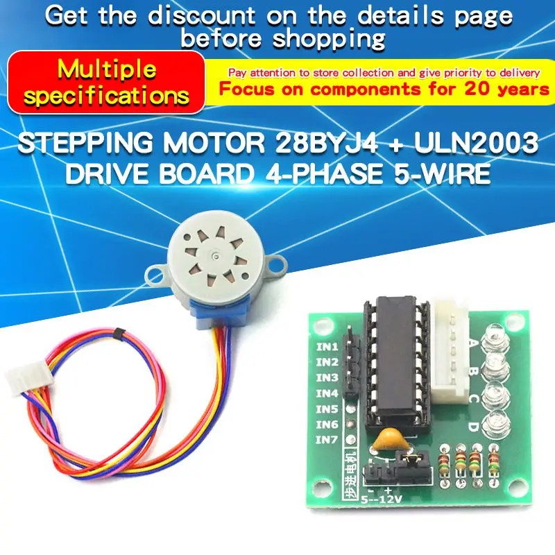 1PCS 28BYJ4 Stepper Motor ULN2 - Uln2003 Driver บทวิจารณ์และราคา