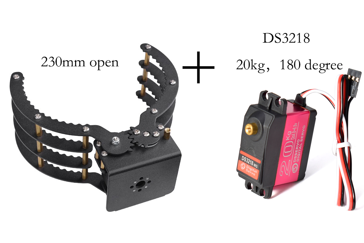 ชุดอุปกรณ์ DIY แขนกลหุ่นยนต์ พ - Robot Gripper Claw บทวิจารณ์และราคา