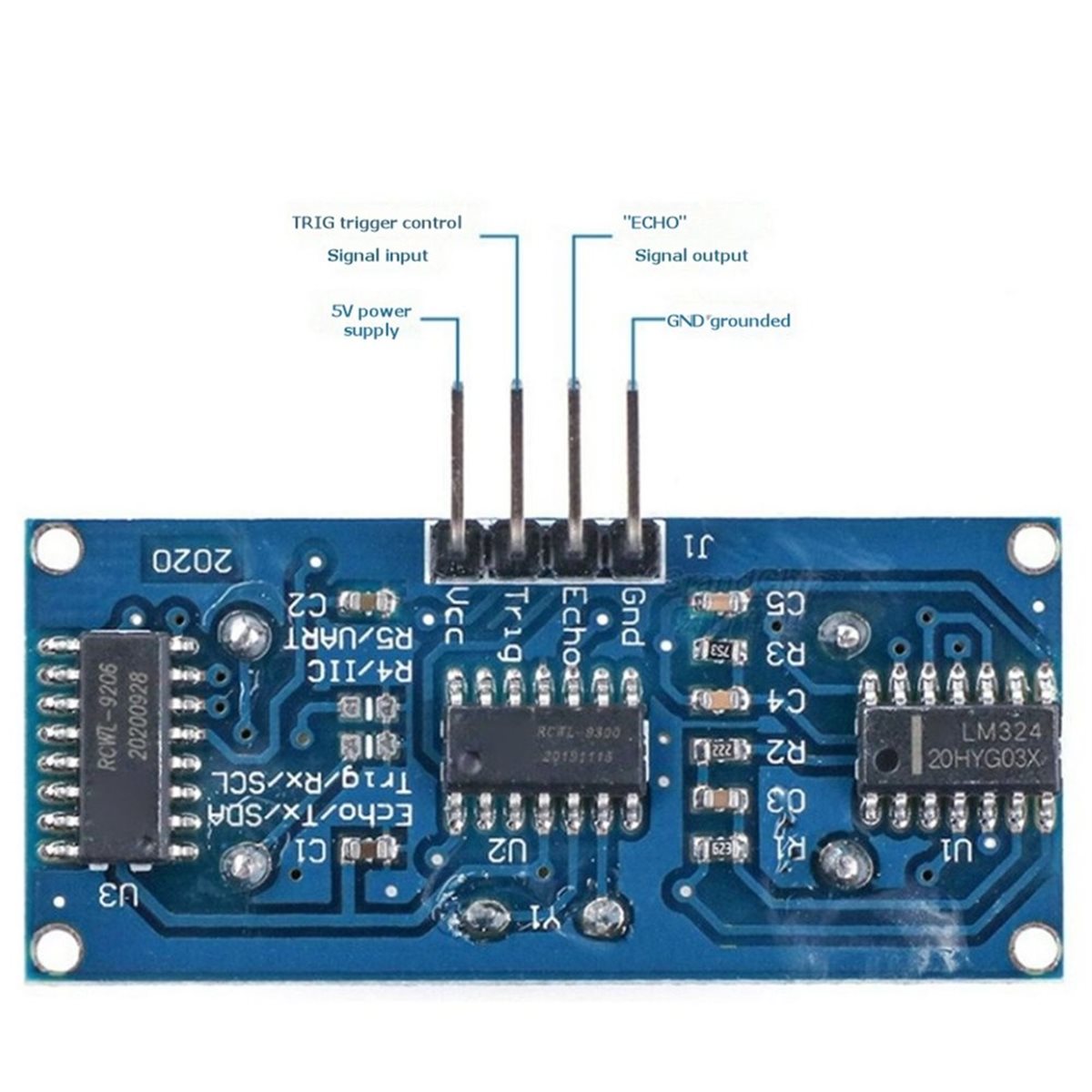 6PCS HC-SR04 อัลตราโซนิกเซนเซอ - Ultrasonic Distance Sensor บทวิจารณ์และราคา
