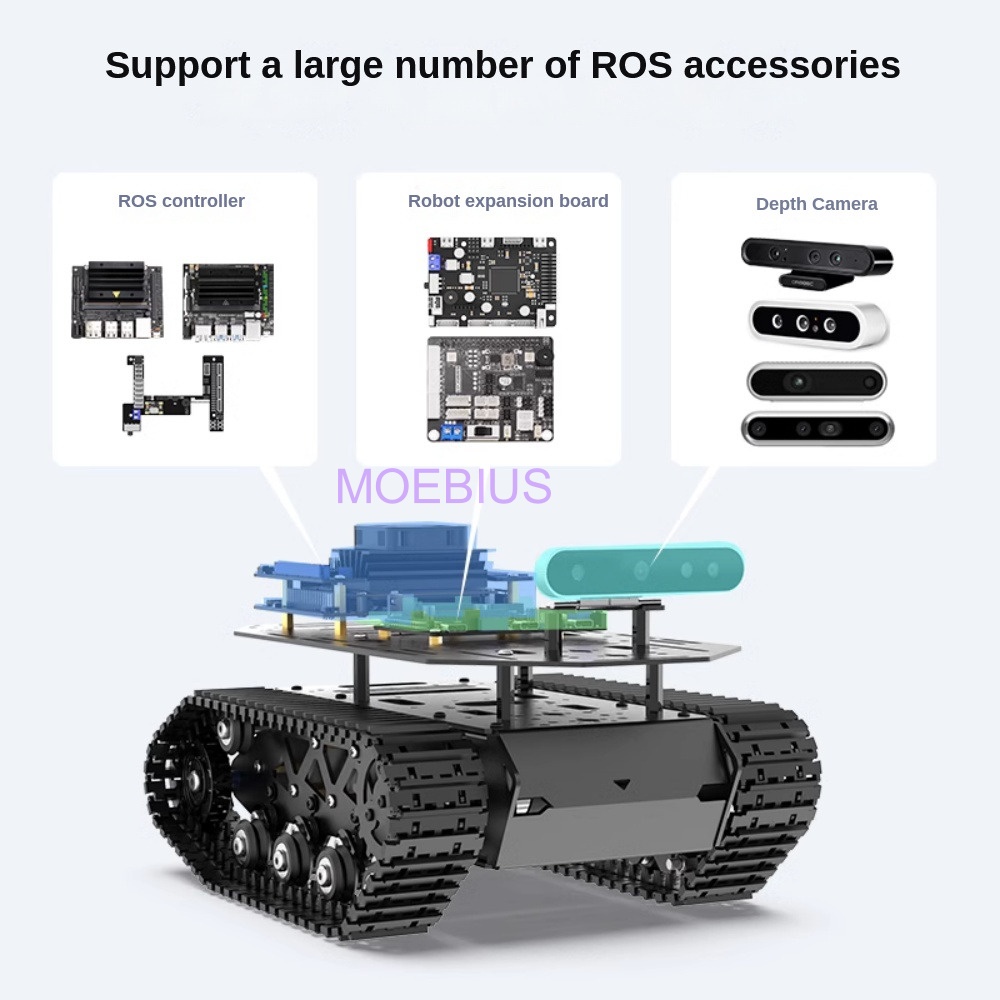 แชสซีถังดูดซับแรงกระแทกโลหะน้ำ - Tracked Robot Chassis บทวิจารณ์และราคา